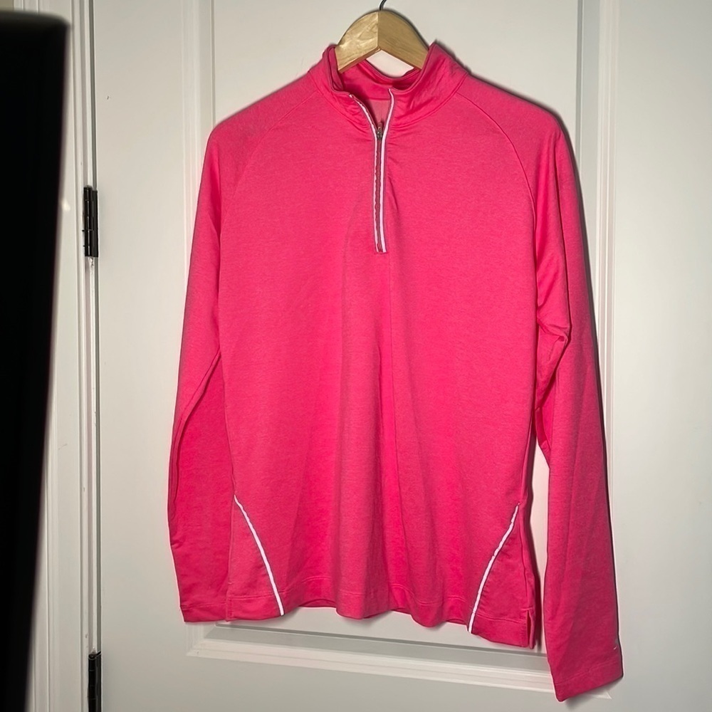 Slazenger Women’s 1/4 Zip Reflective Popover Hot Pink L